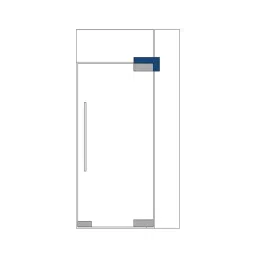 OZONE Over Panel Side Panel Connecting Patch with Pivot Aluminium Alloy Base High Grade SS 304 Cover Black Matt Finish, OPF-1 STD BM image 4