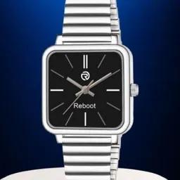 REBOOT Men Stainless Steel Bracelet Style Straps Watch sh_New183_151 Black Designer Square-picture-20