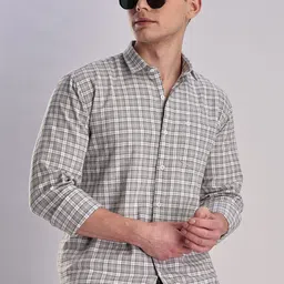 BS BLUE SQUAD Men Slim Fit Opaque Checked Casual Shirt-image-71