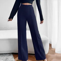 kintu parantu Women Mid-Rise Trousers-image-3