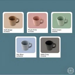 IRIDA NATURALS Green Solid Bamboo Matte Mugs Set of Cups and Mugs image 5