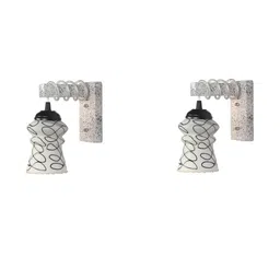 SOMIL Black Glass Cylinder Printed Wall Lamps-picture-24