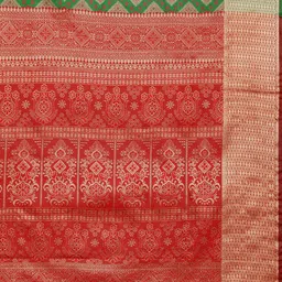 Saree Swarg Green & Golden Silk Blend Banarasi Sarees image 5