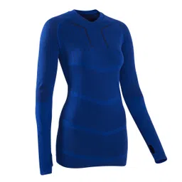 kipsta Adult Football Long-Sleeve Compression Base Layer Tight Keepdry 500 Blue image 2