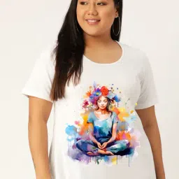 Therebelinme White Cotton Relaxed Fit Graphic Print T-Shirt-picture-15