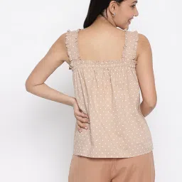 Fabindia Brown Cotton Printed Top image 2