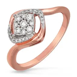 Malabar Gold and Diamonds 18k IGI Certified Diamond Rose Gold Ring for Women-picture-12