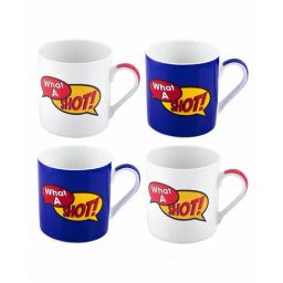 Goodhomes Multicolor Bone China Coffee Mugs (350 ml) - Set of 4-picture-44