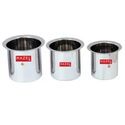 HAZEL Silver Stainless Steel Milk Container - Set of 3 (2600 ML)-image-28