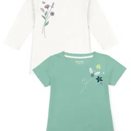 HELLCAT White & Green Printed T-Shirt (Pack Of 2)-picture-18