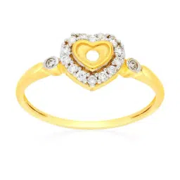 Malabar Gold and Diamonds 18k Gold Heart Ring for Women-picture-26