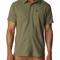 Columbia Men Green Silver Ridge Utility Lite Short Sleeve Shirt-image-51