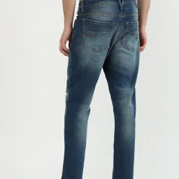 United Colors Of Benetton Blue Slim Fit Distressed Jeans image 2