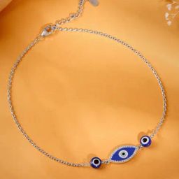 GIVA Silver Eternal Women's Nazariya Anklet-picture-29