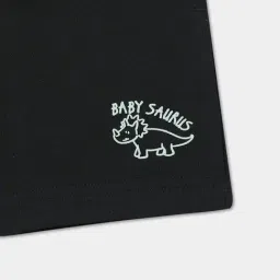 R&B Boys Navy Blue Cotton Printed Shorts image 3