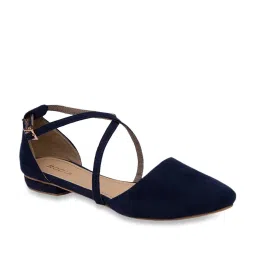 Rocia by Regal Women's Navy Cross Strap Sandals image 2