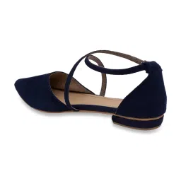 Rocia by Regal Women's Navy Cross Strap Sandals image 5