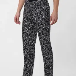 Jack & Jones Black Printed Cotton Nightwear Pyjamas image 4