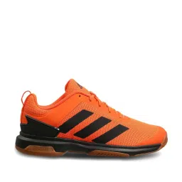 Adidas Men's IND TOP Orange Indoor Court Shoes image 1