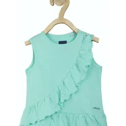 allen solly junior Allen Solly Kids Green Cotton Top image 1