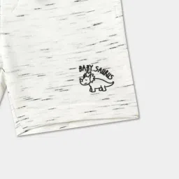 R&B Boys Ivory Cotton Printed Shorts image 3