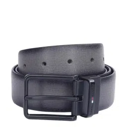 United Colors of Benetton Pratts Grey & Black Leather Textured Reversible Belt-picture-47