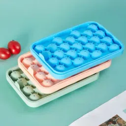 NATURALLY YOURS Green Silicone 25 Cavity Ice Ball Tray image 2