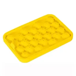 NATURALLY YOURS Yellow Silicone 25 Cavity Ice Ball Tray-image-37