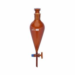 Supertek Amber Color Squibb Shape Separating Funnel, Capacity 2000 ml, 15.418.2000 (Pack of 2)-picture-26