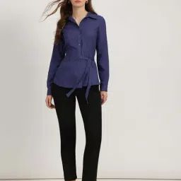 Fablestreet Blue Regular Fit Shirt image 4