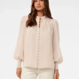 Forever New Leo Soft Stripe Blouse-image-83