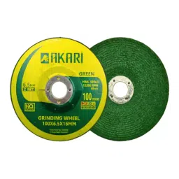 Akari 4 inch/100 mm Diameter x 6 mm Thickness Green DC Wheel DCW-3 (Pack of 10)-picture-23