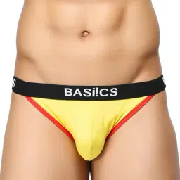 BASIICS by La Intimo Yellow & Red Printed Briefs (Pack of 2) image 2