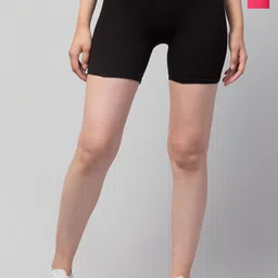 Attire Zone Women Pack of 2 Skinny Fit Low-Rise Moisture Absorbent Cycling Sports Shorts-picture-17