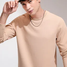 HIGHLANDER Men Self Design Round Neck Relaxed Fit T-shirt-picture-39