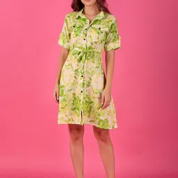 KASHIAN Floral Print Fit & Flare Dress-picture-33