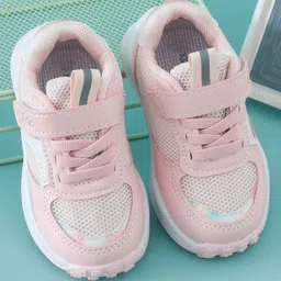 Babyoye Sneakers with Velcro Closure - Pink-picture-16