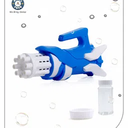 Aditi Toys Gatling Bubble Gun For Kids, 8- Hole Bubble Gun Toy For Kids Bubble Machine For Indoor & Outdoor Play, 100% Safe & Skin Friendly (Bubble Solution Included), Bis Approved (Dark Blue)-image-7