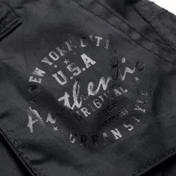 Noddy Typography Printed Shorts - Black image 4