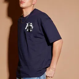 BDSQUARE Dragon Ball Z Printed Round Neck Oversized Drop-Shoulder Sleeves T-shirt image 5