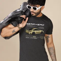 INKMAN Men Graphic Printed Round Neck Cotton T-shirt-picture-32