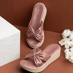 Inc 5 Flatform Sandals with Bows-picture-2