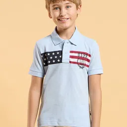 U.S. Polo Assn. Kids Boys Striped Polo Collar Cotton T-shirt-picture-30