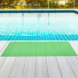 Aura Green Textured Anti-Skid BathRugs image 5