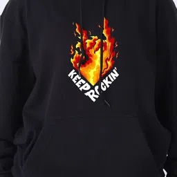 TheBTclub Men Printed Hooded Sweatshirt image 4