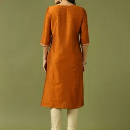 Anouk Women Embroidered Thread Work Kurta image 4