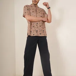 Cot'N Soft Men Ethnic Motifs Printed Mandarin Collar Pure Cotton Kurta image 2