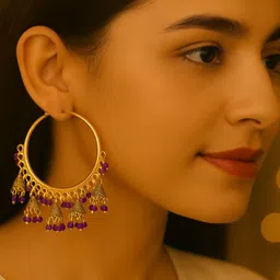 I Jewels Circular Hoop Earrings-picture-17
