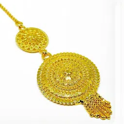Mansi Jewl Point Gold-Plated Floral Design Maang Tikka-image-89