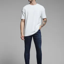 Jack & Jones Men Skinny Fit Low-Rise Light Fade Stretchable Jeans image 4